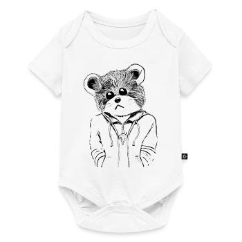 Cute teddy bear to take away for young and old - Baby Premium short-sleeve bodysuit - white - Front