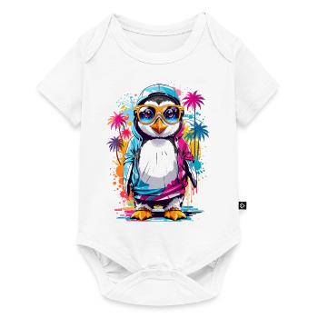 Cool Penguin - Baby Premium short-sleeve bodysuit - white - Front