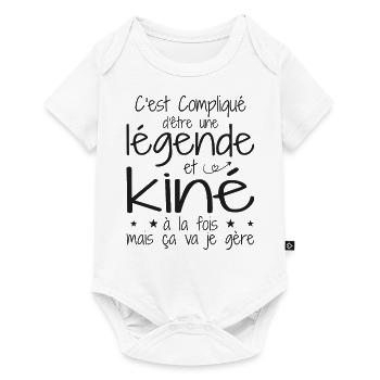 A legend and physiotherapist - Baby Premium short-sleeve bodysuit - white - Front