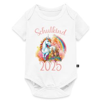 School Child 2025 Unicorn Enrollment School Student - Baby Premium short-sleeve bodysuit - white - Front
