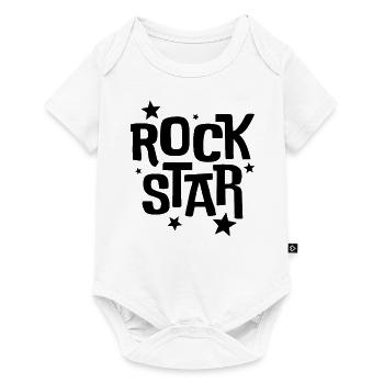 Rock Star - Body à manches courtes Premium Bébé - blanc - Devant