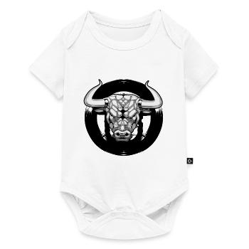 bull beef Spain horns hooves cow cattle wild - Baby Premium short-sleeve bodysuit - white - Front