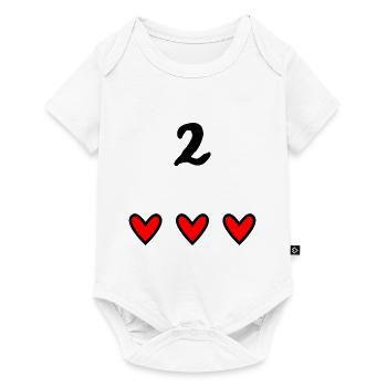 2 YEARS. 2nd ANNIVERSARY. BIRTHDAY 2 YEARS.2 - Baby Premium short-sleeve bodysuit - white - Front
