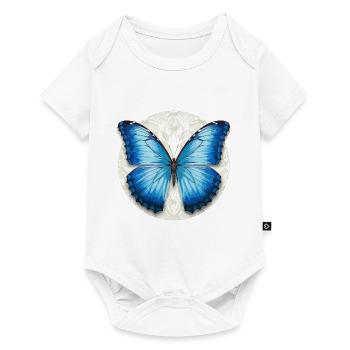 Blue Morpho Butterfly - Baby Premium short-sleeve bodysuit - white - Front