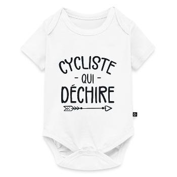 Cycliste Qui Déchire - Body à manches courtes Premium Bébé - blanc - Devant