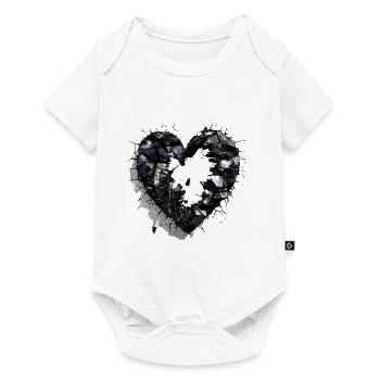 Valentinstag Herz Liebe Liebesbeweis Gefühle - Baby Premium Kurzarmbody - Weiß - Vorne