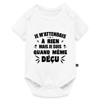 I didn't expect anything, I'm still disappointed - Baby Premium short-sleeve bodysuit - white - Front