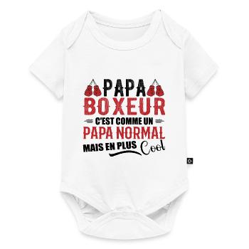 Dad Boxer Humor Coach Boxer Gift - Baby Premium short-sleeve bodysuit - white - Front