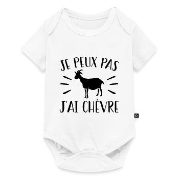I can't I goat - Baby Premium short-sleeve bodysuit - white - Front