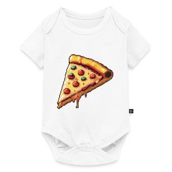 Pizza Pixel Icon - Baby Premium short-sleeve bodysuit - white - Front