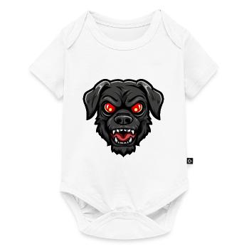 Dog Halloween Zombie - Baby Premium short-sleeve bodysuit - white - Front