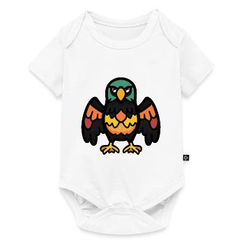 Aigle Halloween Bande Dessinée Drôle - Body à manches courtes Premium Bébé - blanc - Devant