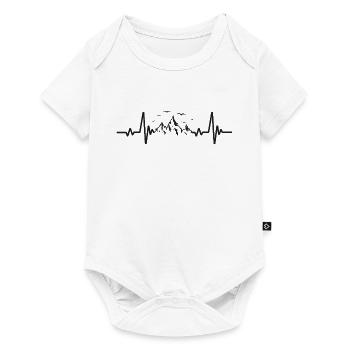 Battement de cœur des montagnes - Body à manches courtes Premium Bébé - blanc - Devant
