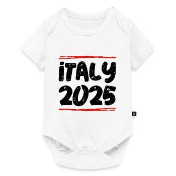 Italy 2025 Saying - Baby Premium short-sleeve bodysuit - white - Front