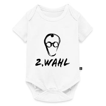 Merz - 2. Wahl Kanzler - nein zu Merz - Baby Premium Kurzarmbody - Weiß - Vorne