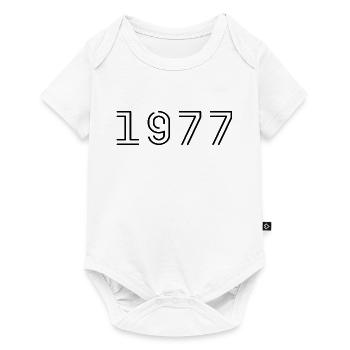1977 Retro 1977 Cadeau 1977 Vintage 1977 - Body à manches courtes Premium Bébé - blanc - Devant