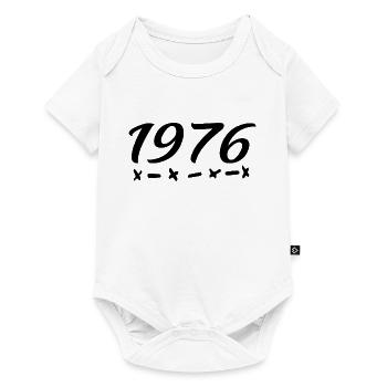 1976 Born - 49th Birthday 1976 Legend 1976 - Baby Premium short-sleeve bodysuit - white - Front
