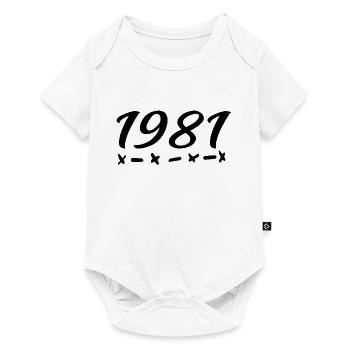 1981 Naissance - 44e anniversaire 1981 Légende 1981 - Body à manches courtes Premium Bébé - blanc - Devant