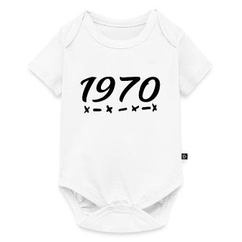 1970 Retro Style 1970 Birthday 1970 Vintage - Baby Premium short-sleeve bodysuit - white - Front