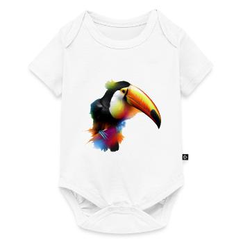 Toucan - Baby Premium short-sleeve bodysuit - white - Front