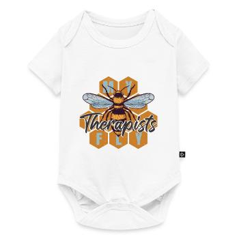 Accessoires apicoles en nid d’abeille - Body à manches courtes Premium Bébé - blanc - Devant