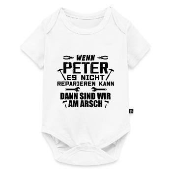 If Peter can't fix it - Baby Premium short-sleeve bodysuit - white - Front