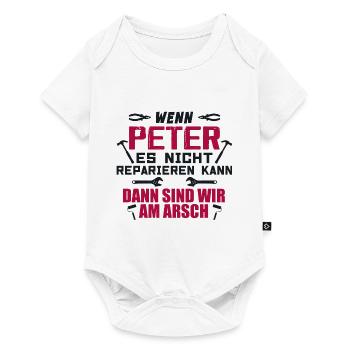 Wenn Peter es nicht reparieren kann - Baby Premium Kurzarmbody - Weiß - Vorne