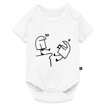 10 ans Idée Cadeau Humour Anniversaire 10 ans - Body à manches courtes Premium Bébé - blanc - Devant