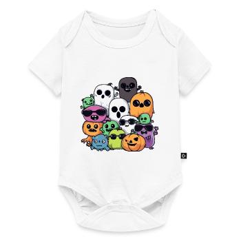 Halloween Party Figures Cool - Baby Premium short-sleeve bodysuit - white - Front