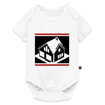 Real Estate House Logo - Baby Premium short-sleeve bodysuit - white - Front