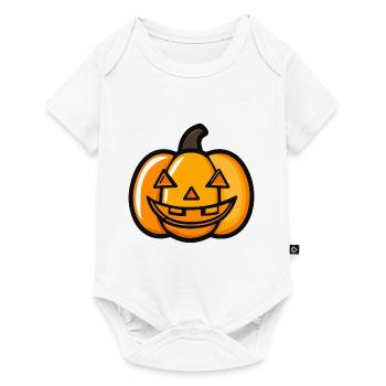 Pumpkin Halloween Icon - Baby Premium short-sleeve bodysuit - white - Front