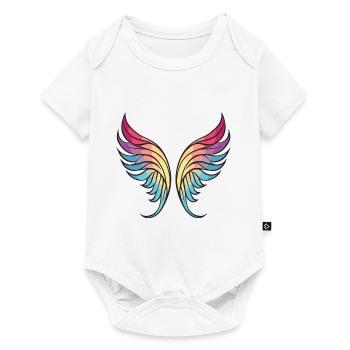 Icône des ailes - Body à manches courtes Premium Bébé - blanc - Devant