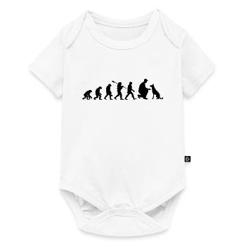 Evolution Funny Belgian Malinois Shepherd Dog - Baby Premium short-sleeve bodysuit - white - Front