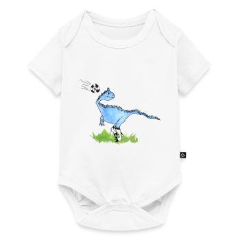 Football Dino: nasty passing game? - Baby Premium short-sleeve bodysuit - white - Front