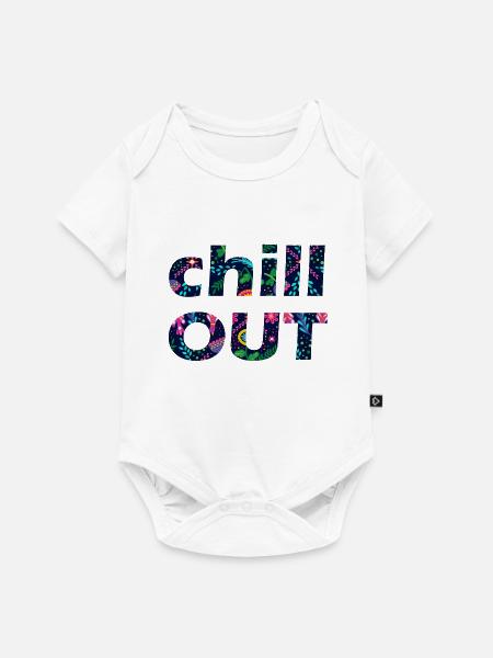 CHILL OUT - Baby Premium Kurzarmbody - Weiß