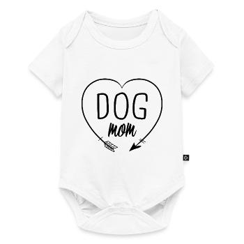 Dog Mom Dog Mama Heart - Black - Baby Premium short-sleeve bodysuit - white - Front