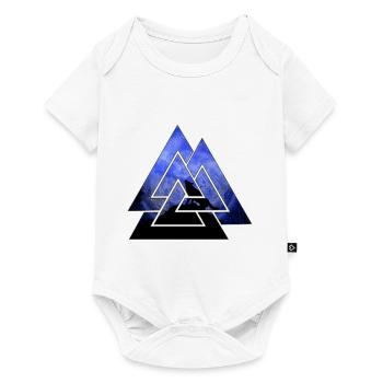 Wikinger - Baby Premium Kurzarmbody - Weiß - Vorne