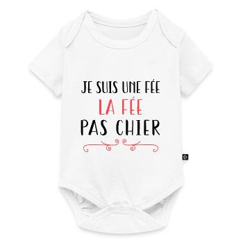 Fait Pas Chier Humour Femme Cadeau Copine - Body à manches courtes Premium Bébé - blanc - Devant