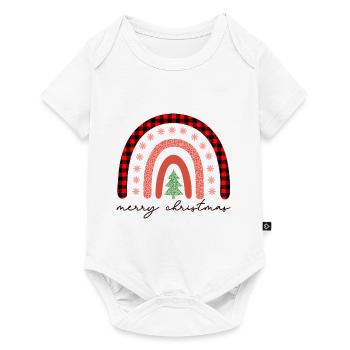 Joyeux Noël, Noël, vacances, jours fériés - Body à manches courtes Premium Bébé - blanc - Devant