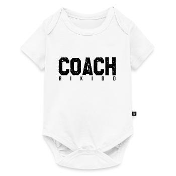 Coach Aïkido. entraineur d'aikido. Cadeau coach. - Body à manches courtes Premium Bébé - blanc - Devant