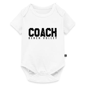 Beach volleyball coach. Beach volleyball coach. - Baby Premium short-sleeve bodysuit - white - Front