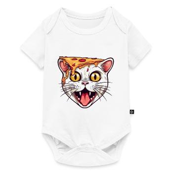 Pizza Cat - Body à manches courtes Premium Bébé - blanc - Devant