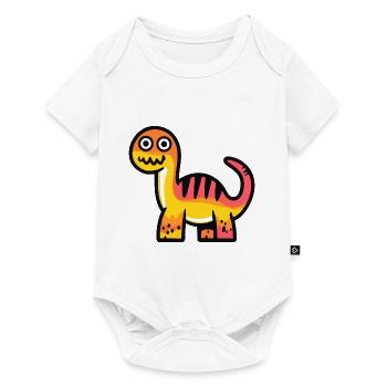 Dinosaur brontosaurus Halloween Funny - Baby Premium short-sleeve bodysuit - white - Front