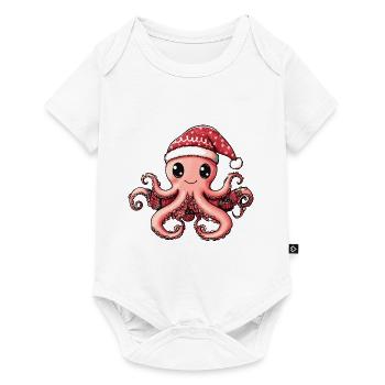 Octopus Christmas - Baby Premium short-sleeve bodysuit - white - Front