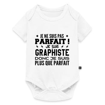 Un Graphiste plus que parfaite, métier de rêve - Body à manches courtes Premium Bébé - blanc - Devant