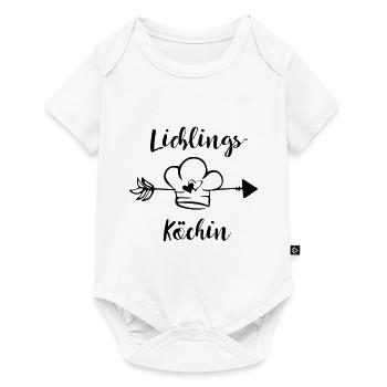 Lieblingsköchin Küche Köchin Koch Spruch Geschenk - Baby Premium Kurzarmbody - Weiß - Vorne