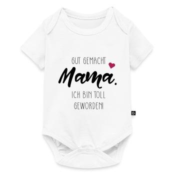 Meilleure Maman Merci Maman Fille Fils Dire Cadeau - Body à manches courtes Premium Bébé - blanc - Devant