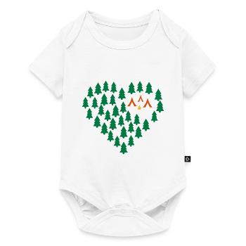 Camping - Baby Premium short-sleeve bodysuit - white - Front