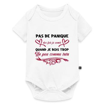 Pas de panique parfois je Vomis comme tata - Body à manches courtes Premium Bébé - blanc - Devant