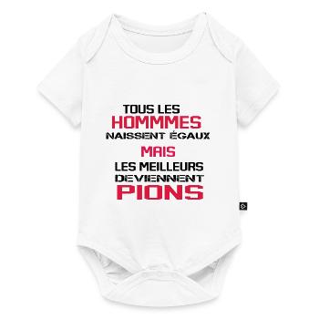 Pion Surveillant Collège Lycée Cadeau Humour - Body à manches courtes Premium Bébé - blanc - Devant